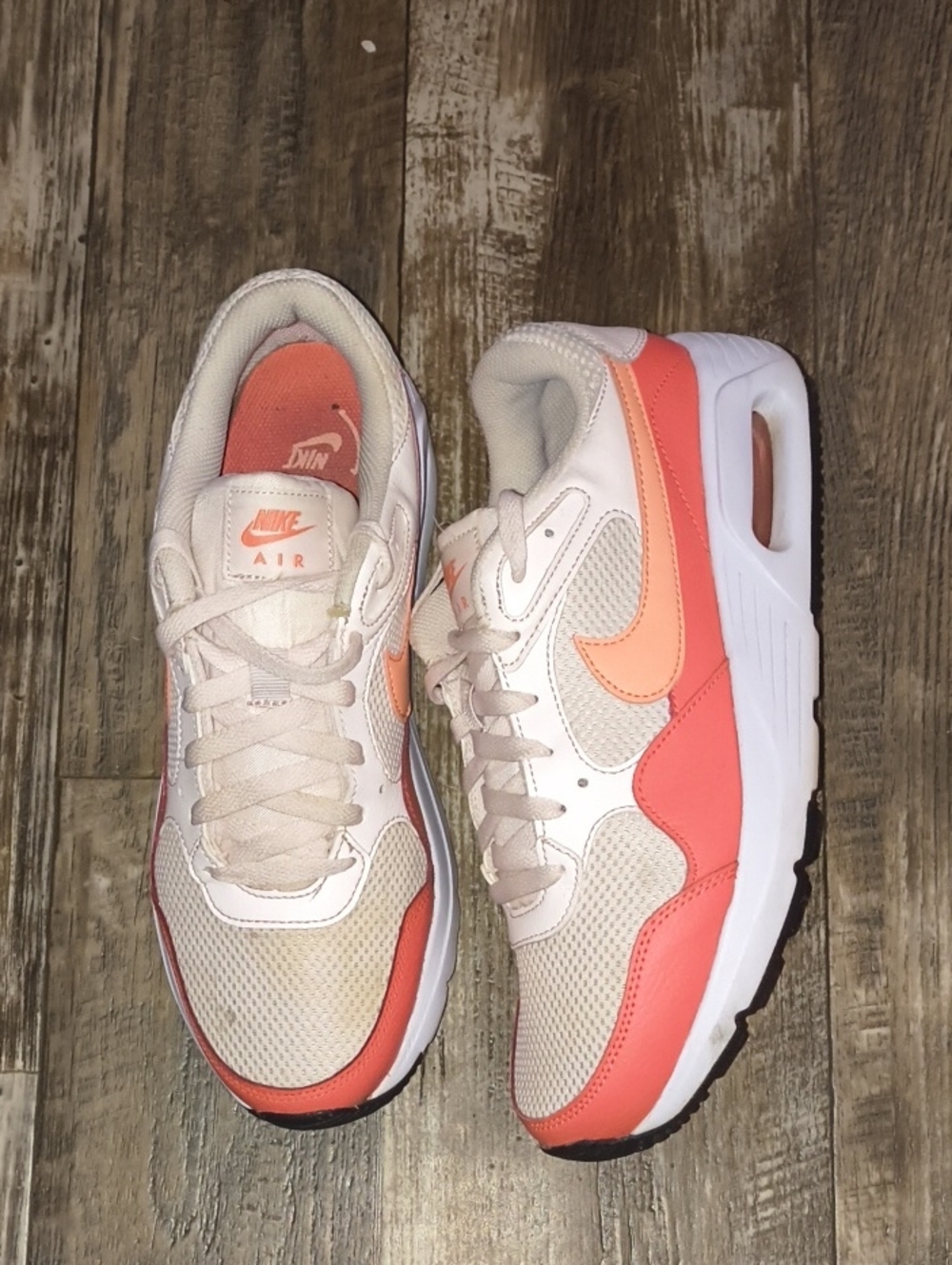 Nike Women’s Air Sneakers in Coral and Cream